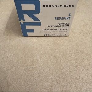 Rodan + Fields Redefine Overnight Restorative Cream in Blue and White Packaging